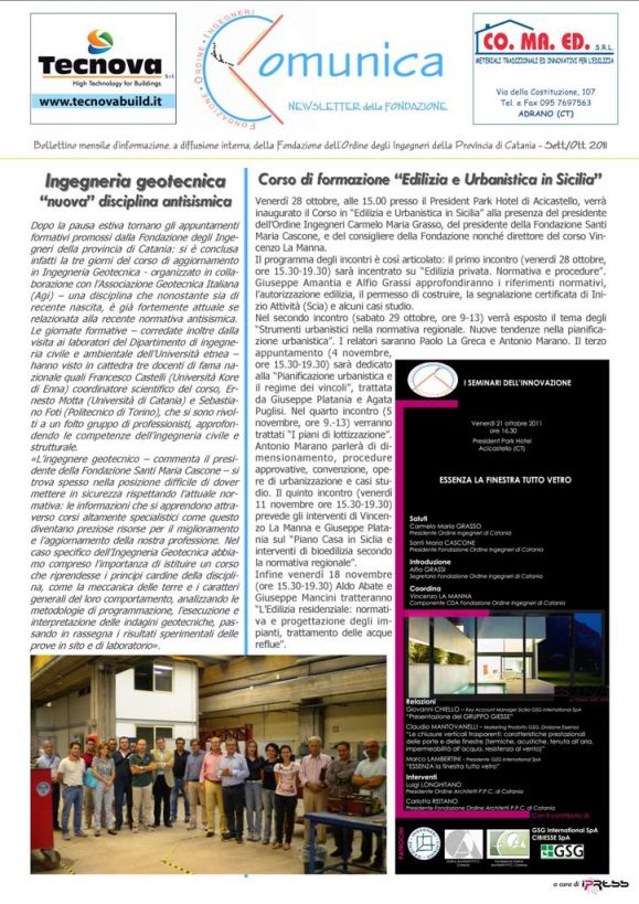 Newsletter_SETTEMBRE-OTTOBRE11
