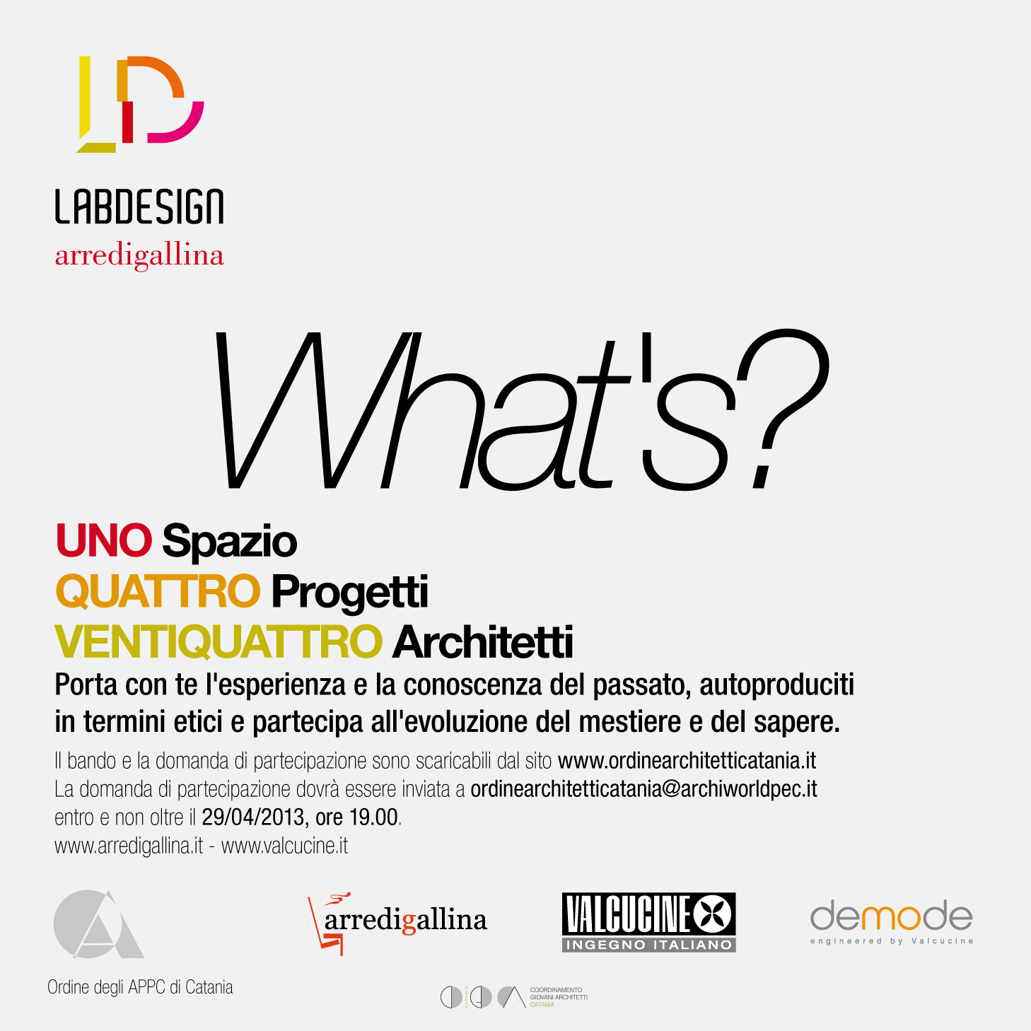 CARTOLINA LABDESIGN arredi gallina