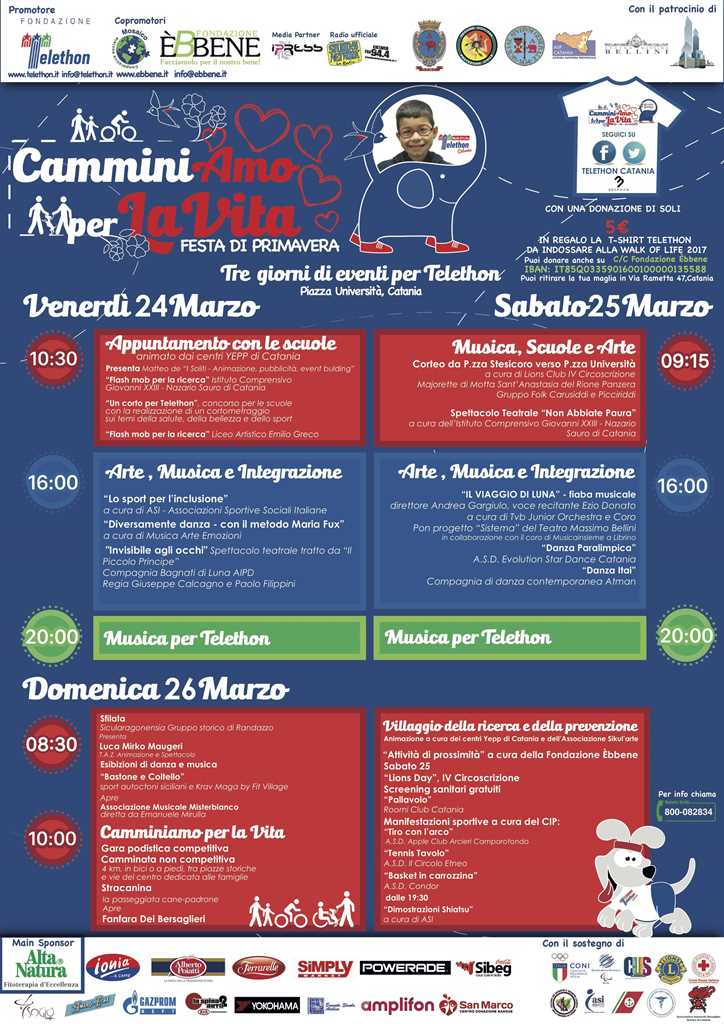 Locandina Telethon Blu - web