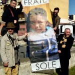 I banner del progetto Il Cantico di Librino che verranno istallati