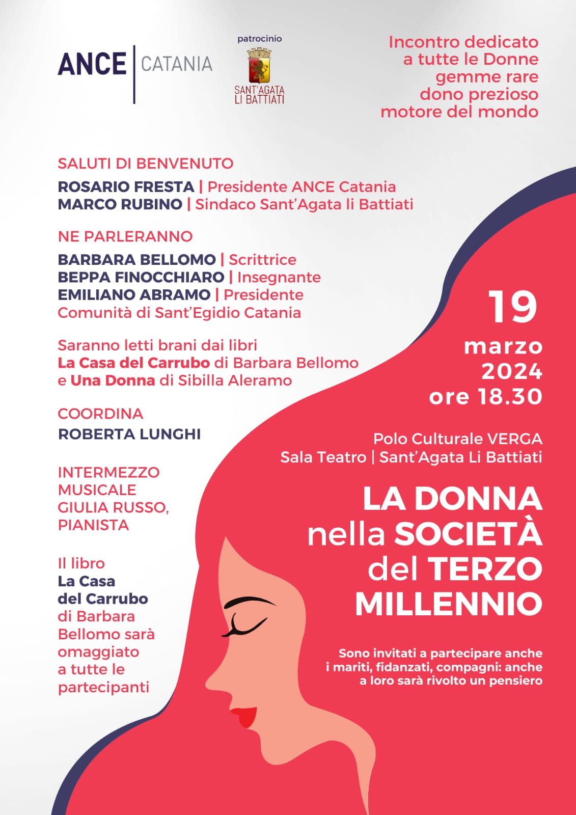 Locandina "La donna nella società del terzo millennio"