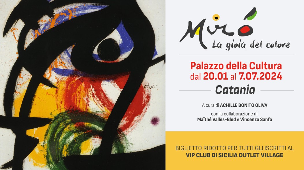 Locandina mostra "Mirò la gioia del colore"