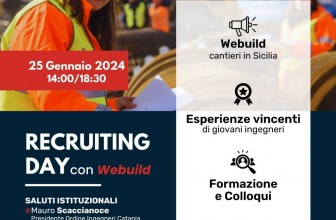 Ingegneri: WEBUILD a Catania alla ricerca di talenti