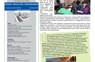 FONDAZIONE INGEGNERI CT – Comunica (gennaio 2012)