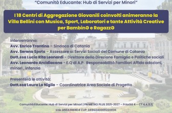 CATANIA: PER LA PRIMA VOLTA NEL TERZO SETTORE SI FA RETE A SERVIZIO DEI MINORI