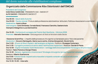 XIII CONGRESSO ODONTOSTOMATOLOGICO DEL MEDITERRANEO: ETICA, PREVENZIONE E INNOVAZIONE PER IL FUTURO DELL’ODONTOIATRIA