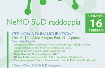 PATOLOGIE NEUROMUSCOLARI, NeMO SUD RADDOPPIA