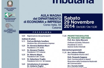 CATANIA: FOCUS SULLA GIUSTIZIA TRIBUTARIA